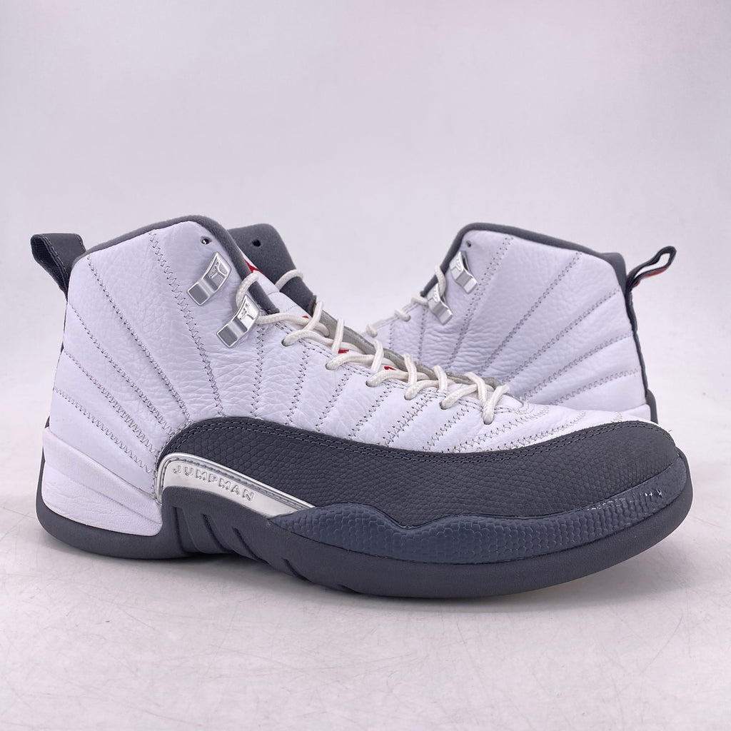 Air Jordan 12 Retro "White Dark Grey" 2019 Used Size 9.5