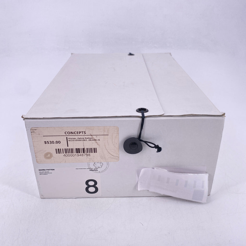 Visvim Zahra Patten "Black"  Used Size 8