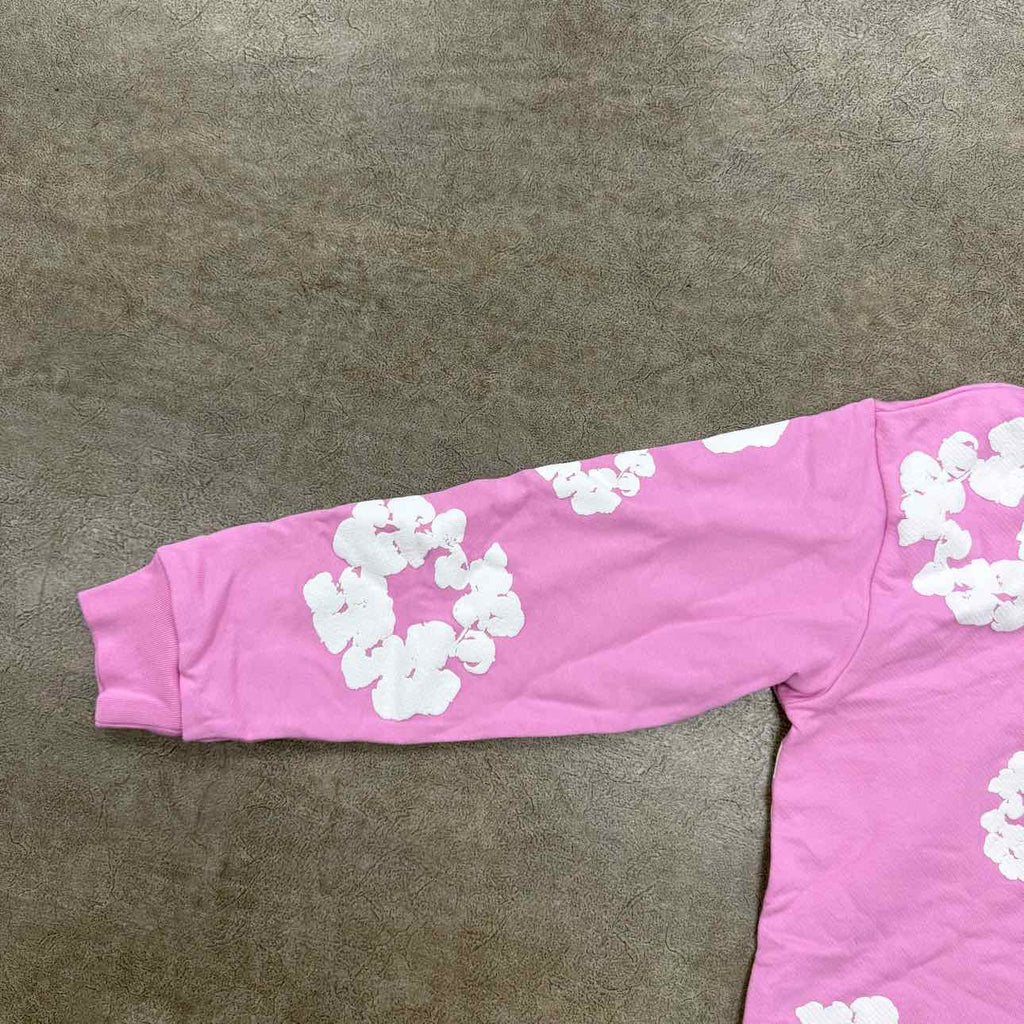 Denim Tears Hoodie "COTTON WREATH" Pink New Size L