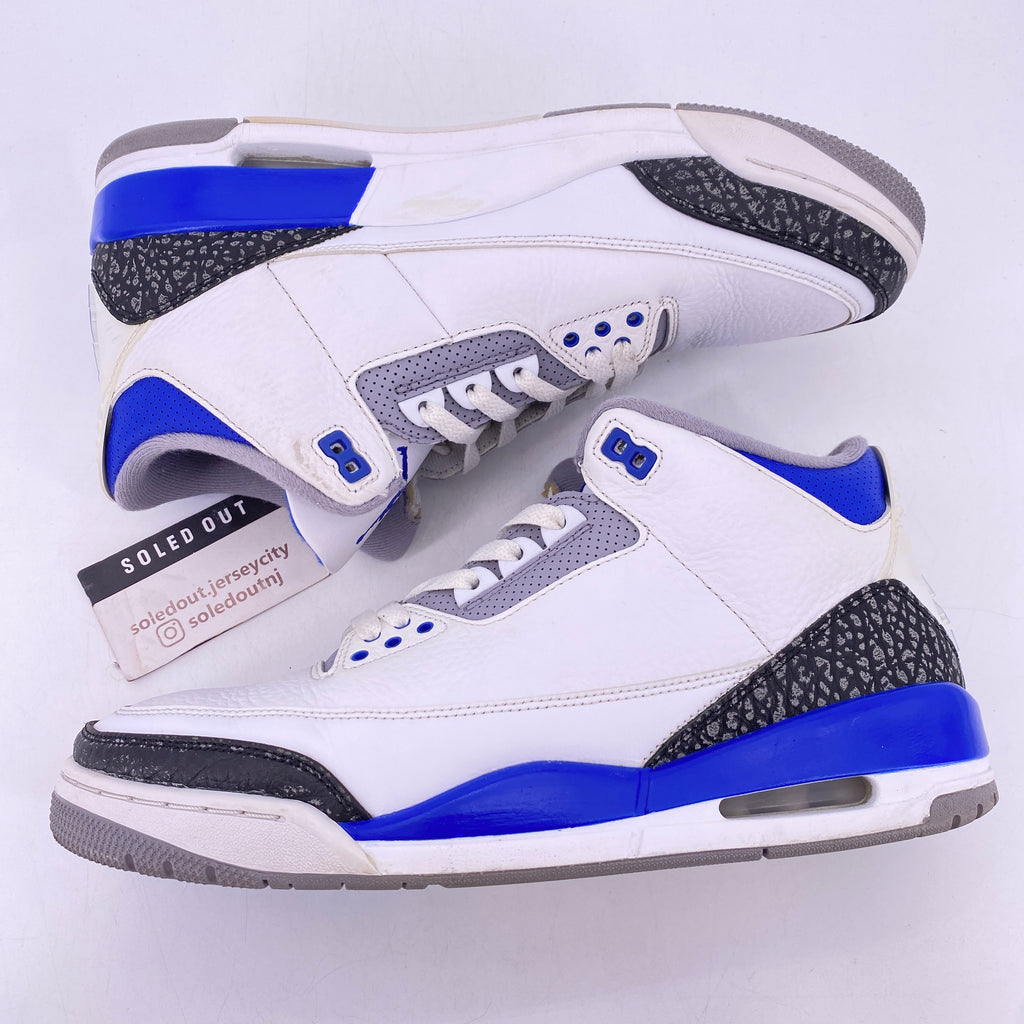 Air Jordan 3 Retro "Racer Blue" 2021 Used Size 12