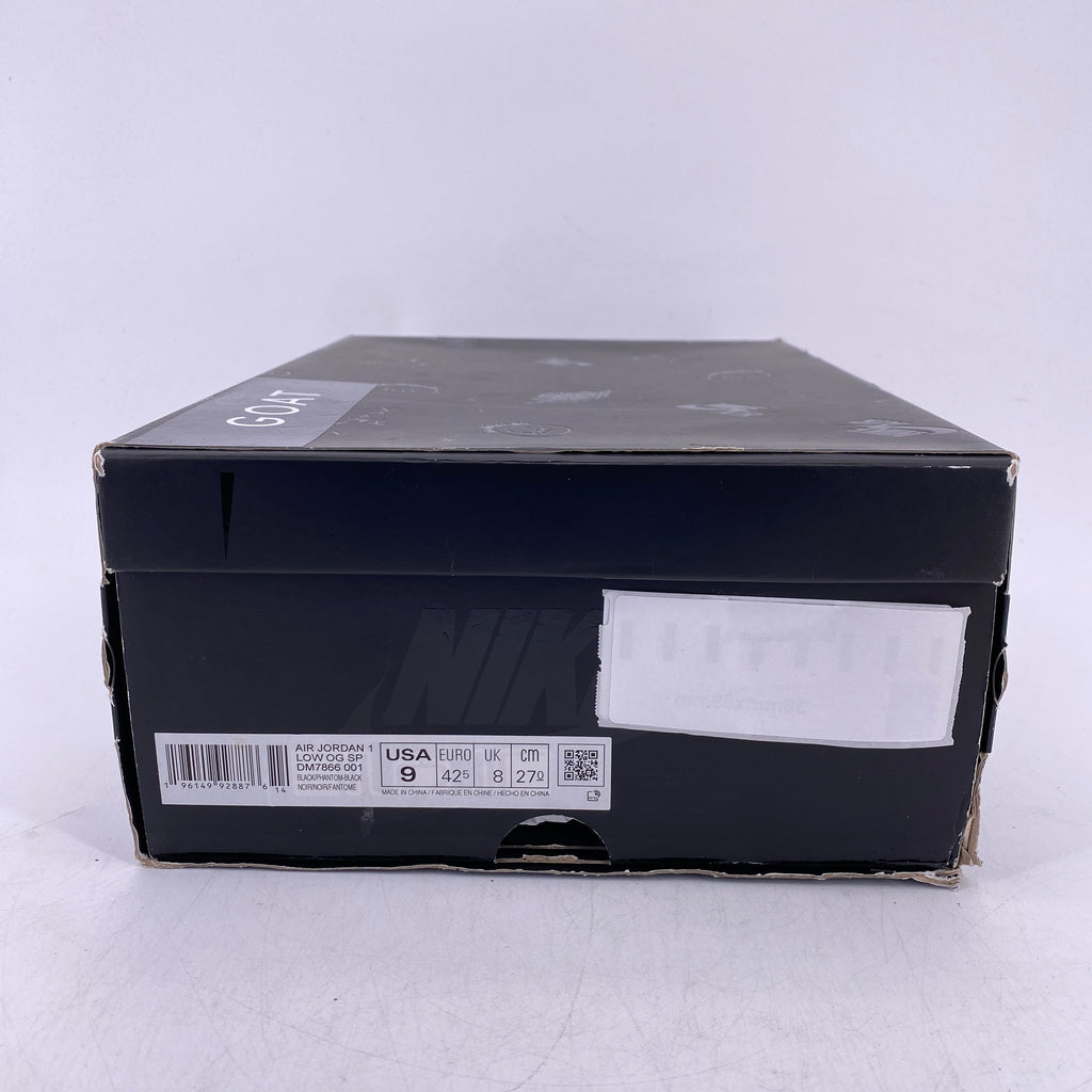 Air Jordan 1 Retro Low "Phantom Black" 2022 Used Size 9