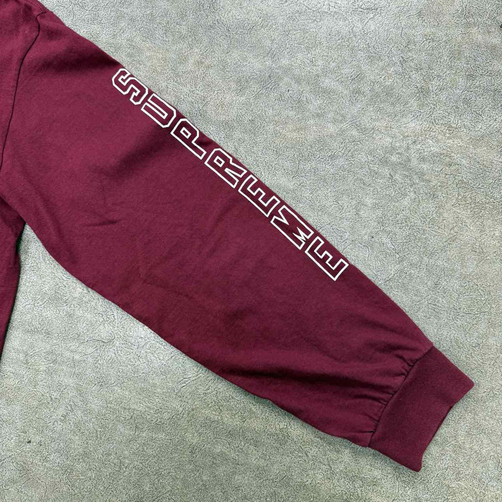 Supreme Long Sleeve "MIKE KELLY" Burgundy Used Size XL