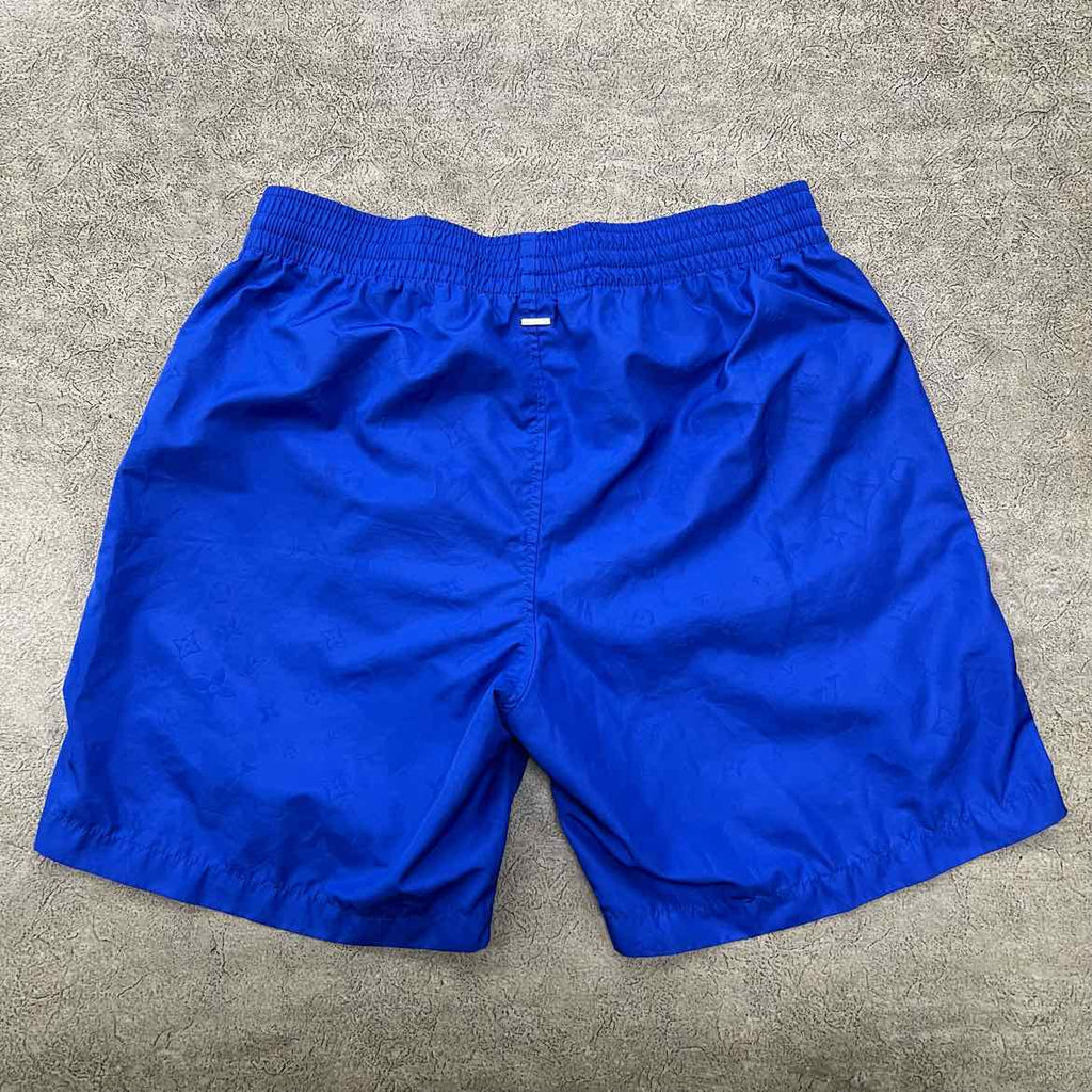 Louis Vuitton Swim Trunks "MONOGRAM" Blue Used Size M