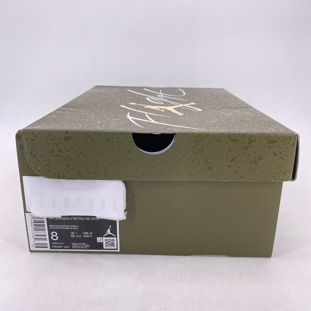Air Jordan 4 Retro "Medium Olive" 2023 New Size 8