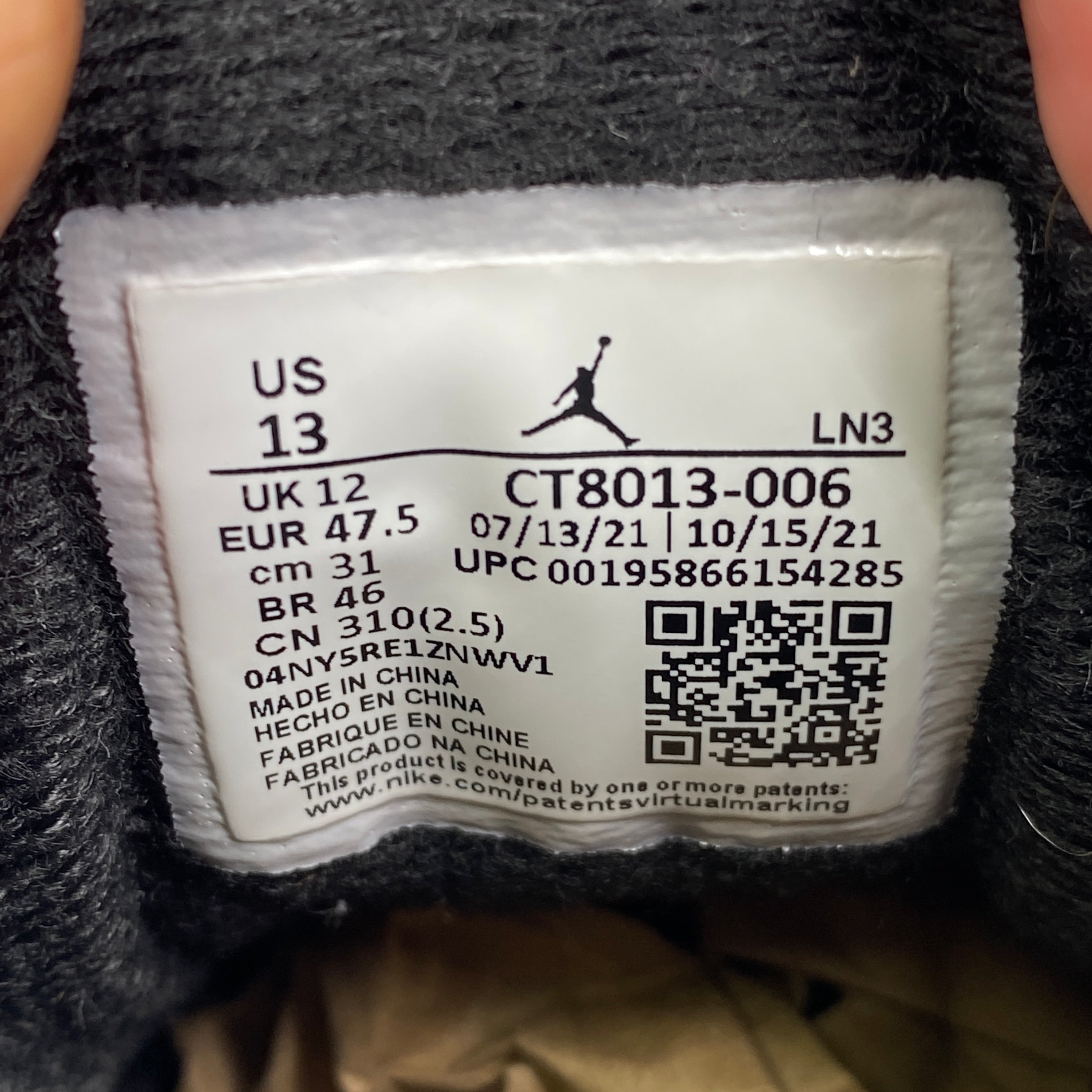 Air Jordan 12 Retro &quot;Playoff&quot; 2022 Used Size 13