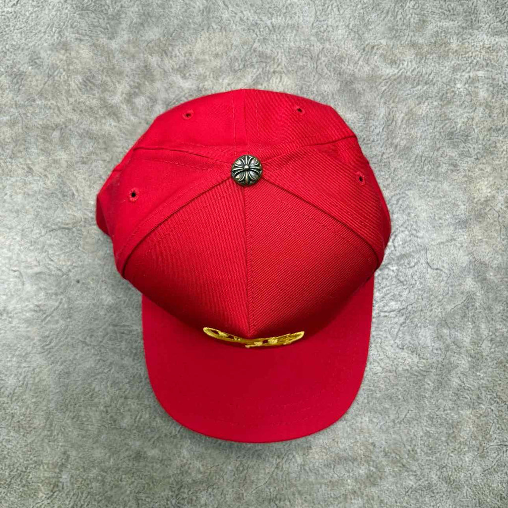 Chrome Hearts Snapback "CH LOGO" New Red Size OS
