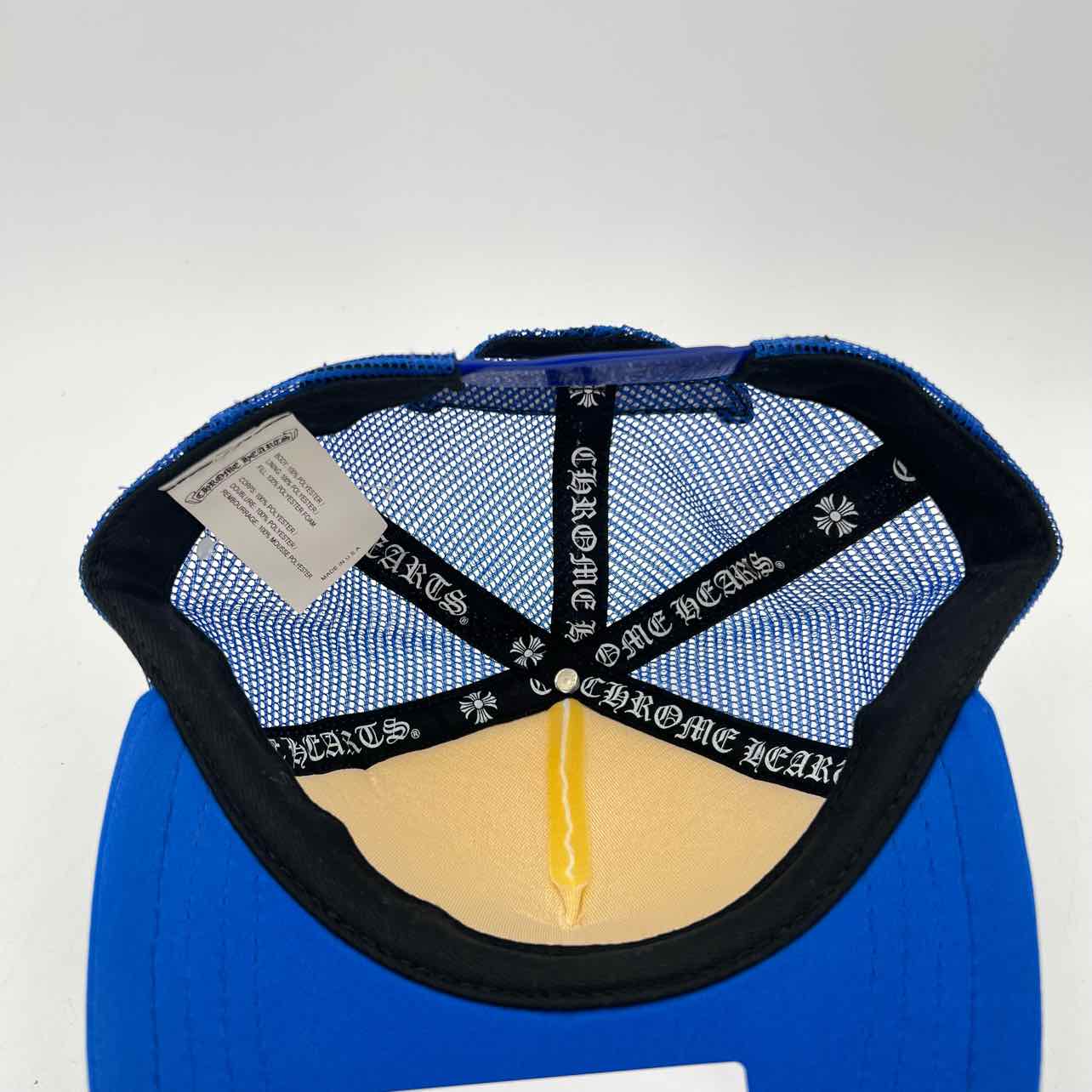 Chrome Hearts Trucker Hat &quot;EYECHART&quot; Used Blue Size OS