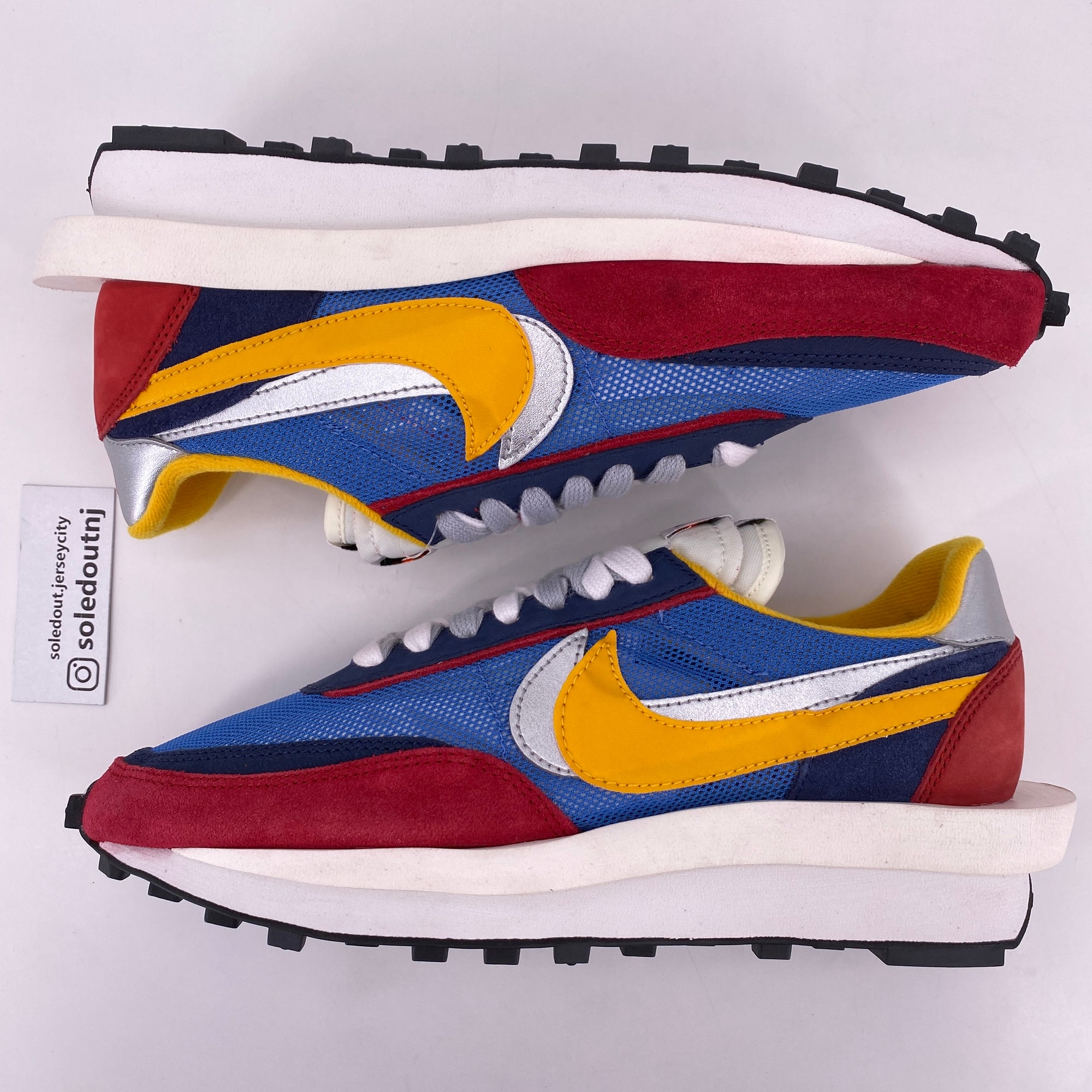 Nike LD WAFFLE / Sacai &quot;Blue Multi&quot; 2019 New Size 8