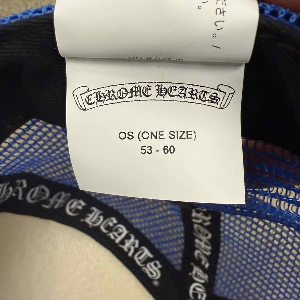 Chrome Hearts Trucker Hat "CEMETERY" New Blue Size OS