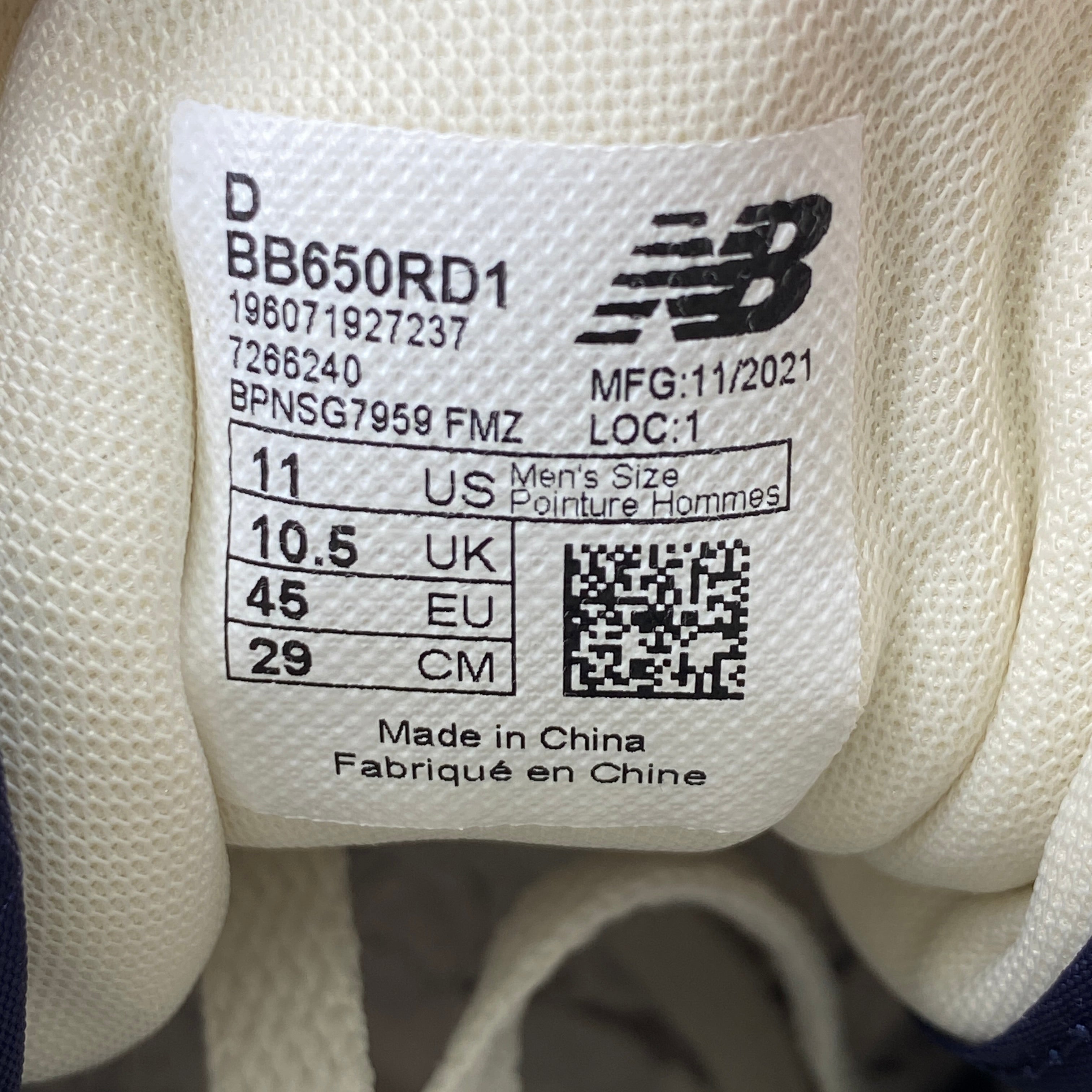 New Balance 650 / ALD &quot;White Navy&quot; 2021 New Size 11