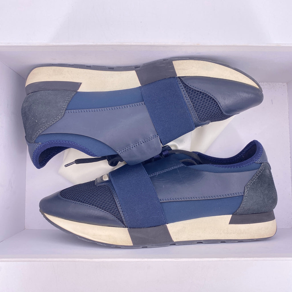 Balenciaga Race Runner "Navy"  Used Size 41W