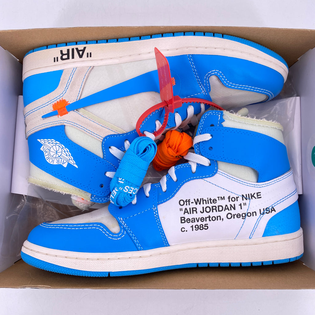 Air Jordan 1 Retro High "Off White Unc" 2018 Used Size 10.5
