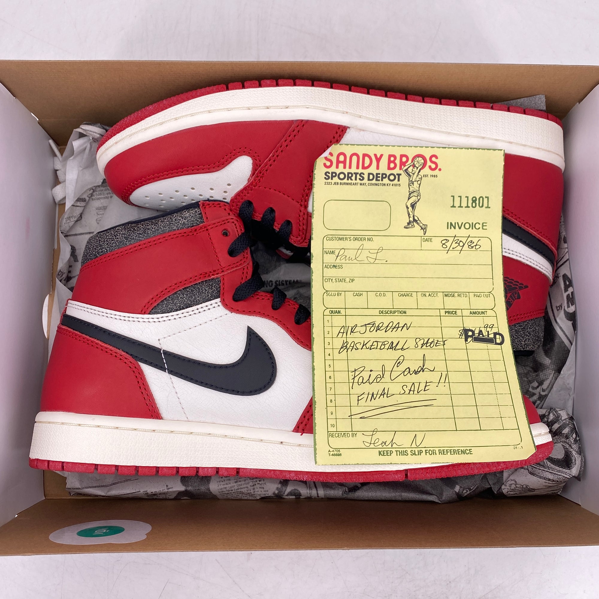 Air Jordan 1 Retro High OG &quot;Lost And Found&quot; 2022 New Size 8.5