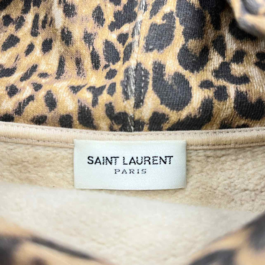 Saint Laurent Hoodie "CHEETAH" Yellow Used Size M