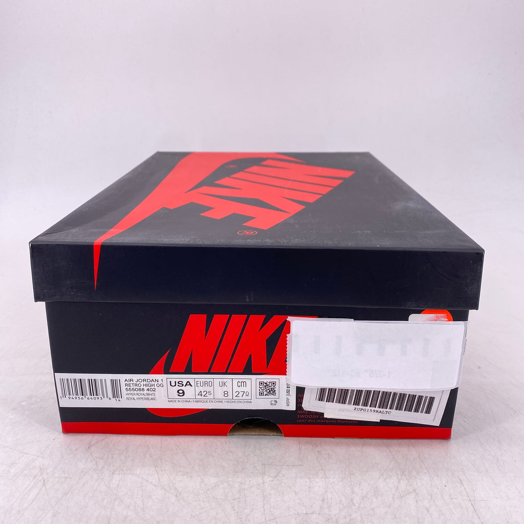 Air Jordan 1 Retro High OG "Hyper Royal Sg" 2021 New Size 9