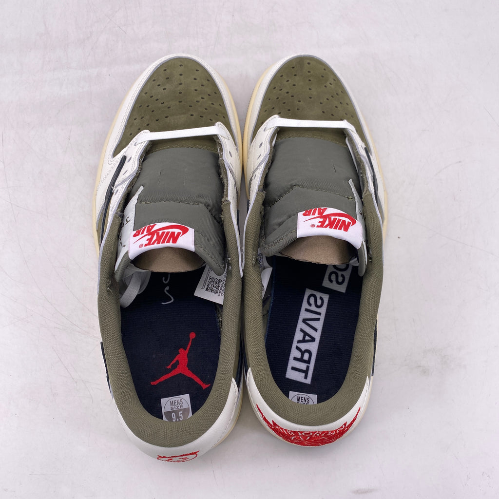 Air Jordan 1 Low OG SP "Travis Scott Medium Olive" 2024 New Size 9.5