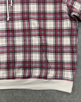 Kith Hoodie "PLAID" Red Used Size 2XL