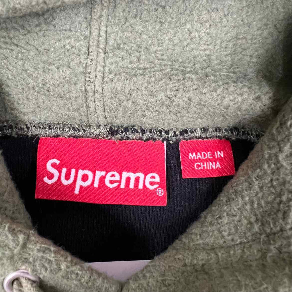 Supreme Hoodie "INSIDE OUT" Light Olive Used Size XL