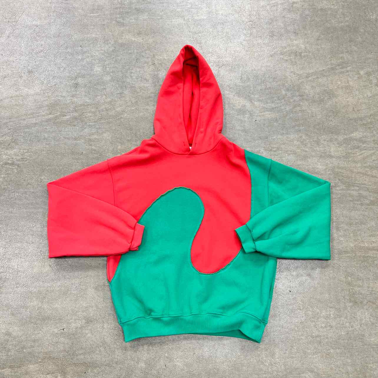 ERL Hoodie &quot;SWIRL&quot; Multi-Color Used Size M