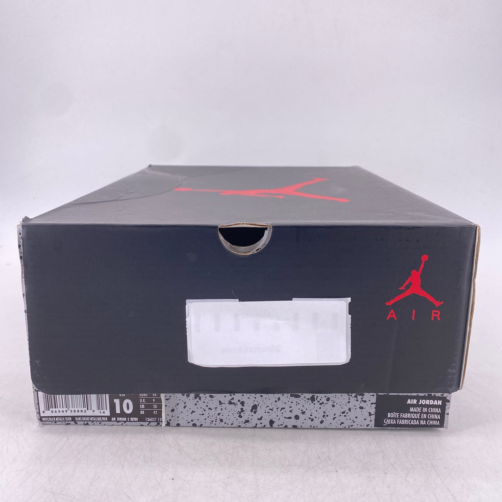 Air Jordan 5 Retro "Metallic White" 2015 Used Size 10