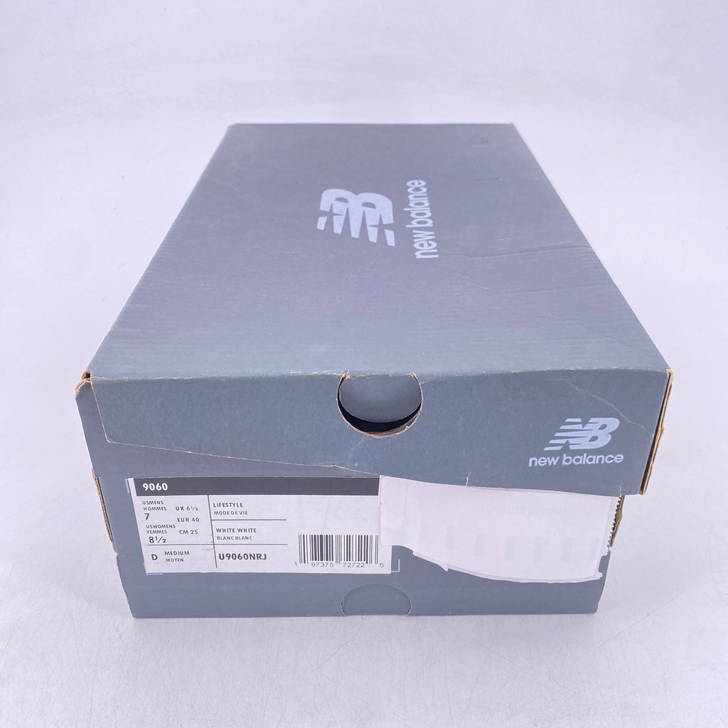 New Balance 9060 "Triple White" 2024 New Size 7