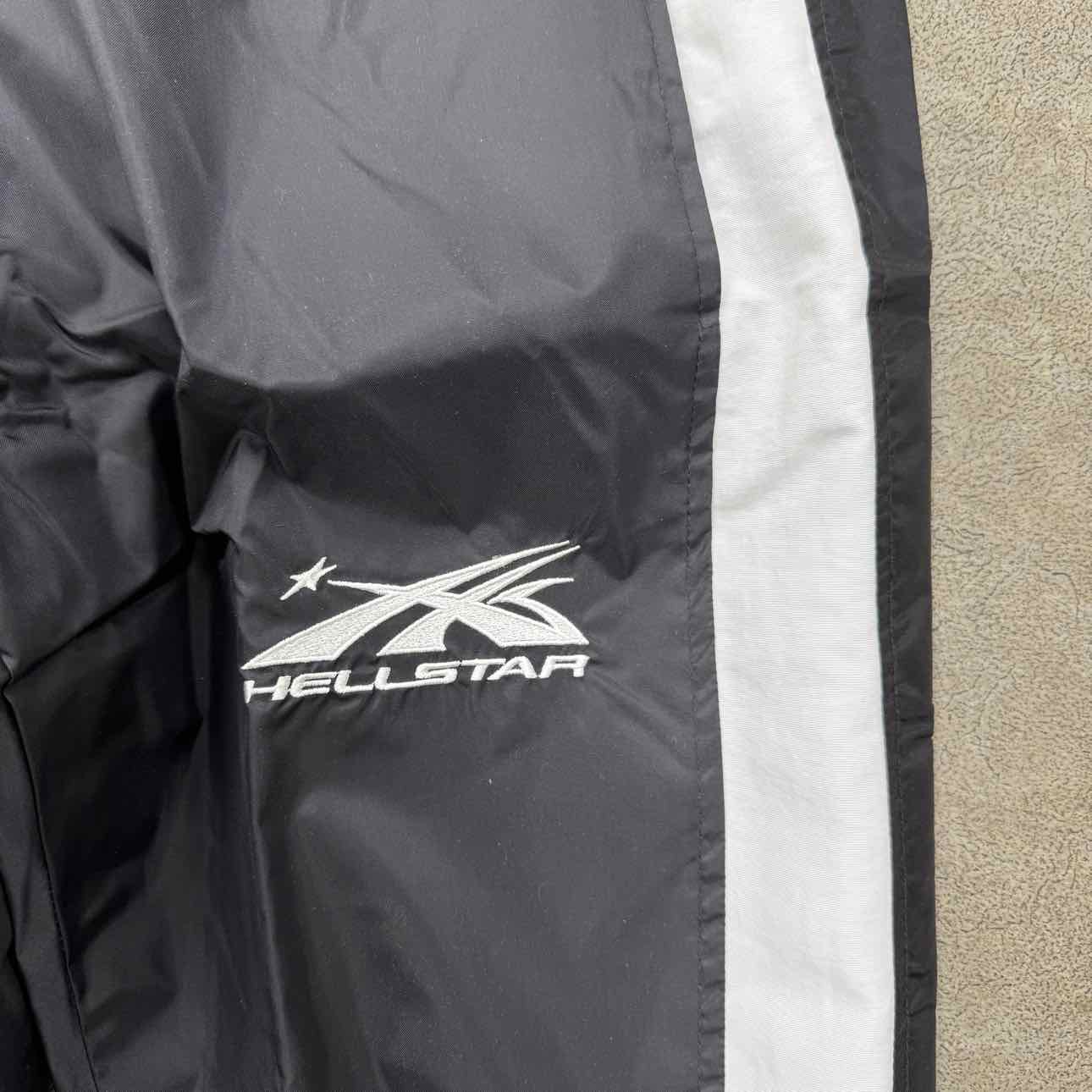 Hellstar Track Pants &quot;BLACK WHITE&quot; Black New Size M