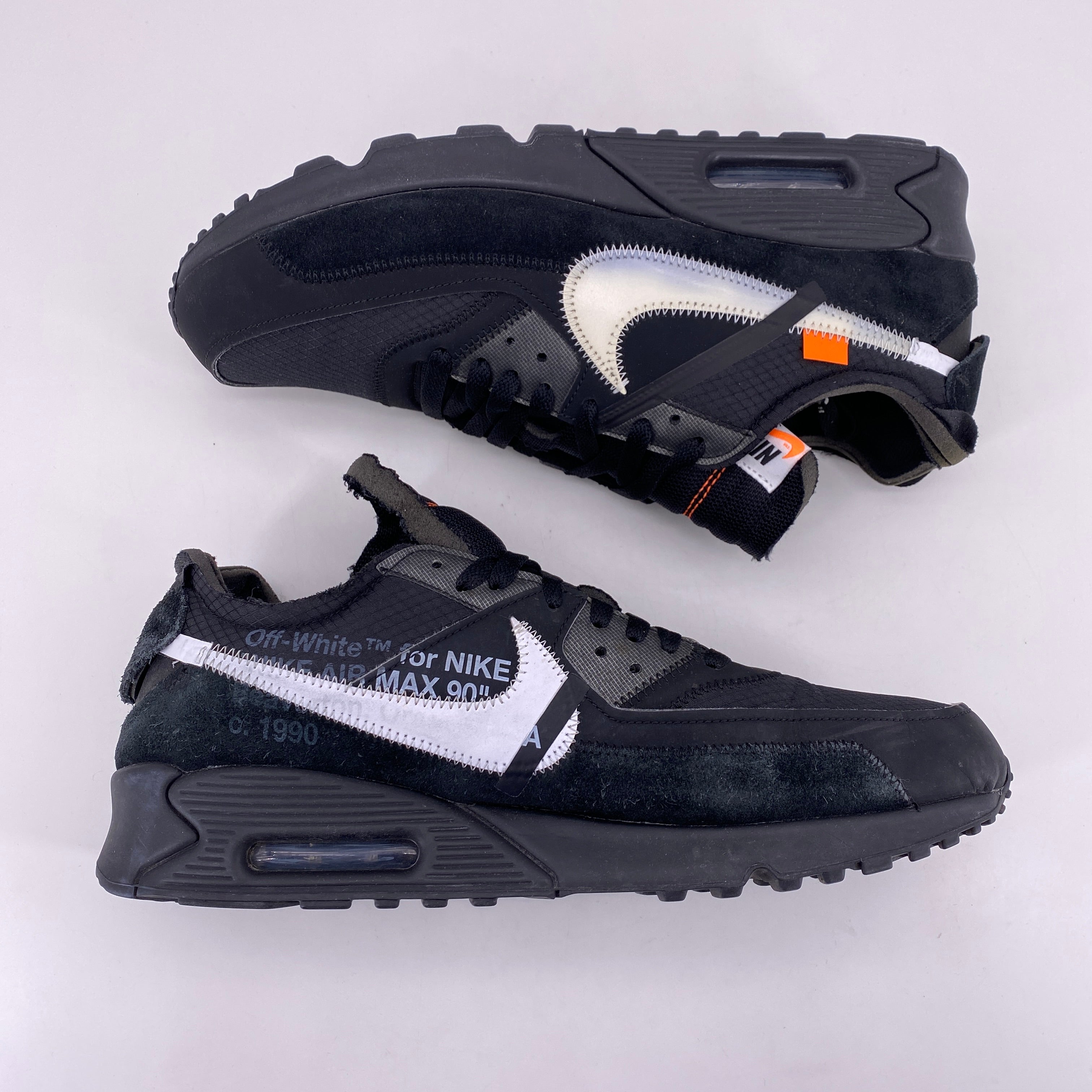Nike Air Max 90 &quot;Ow Black&quot; 2019 Used Size 12