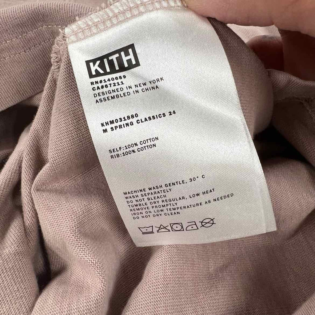 Kith T-Shirt "SMALL BOX LOGO" Mauve Used Size XXL