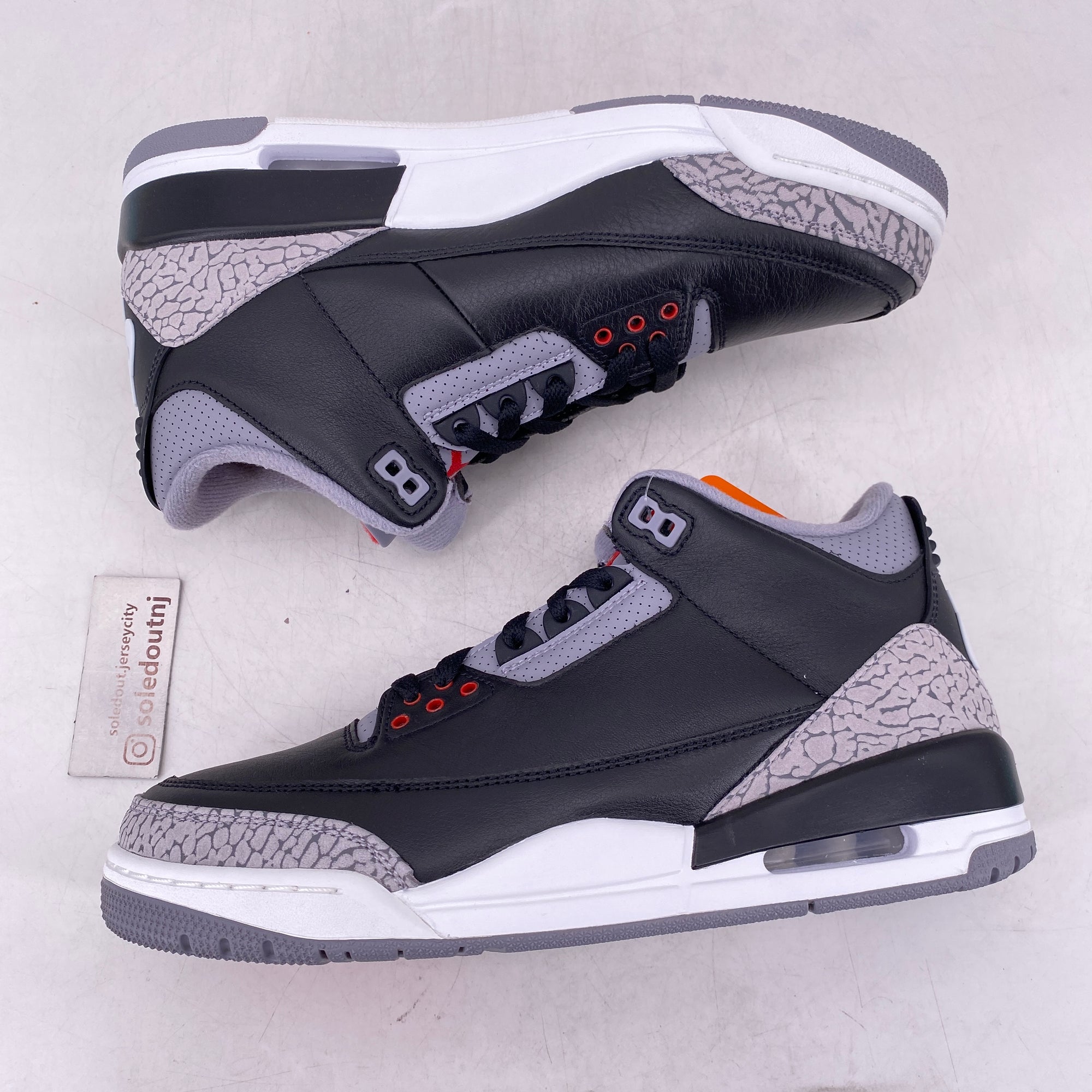 Air Jordan 3 Retro &quot;Black Cement&quot; 2024 New Size 9