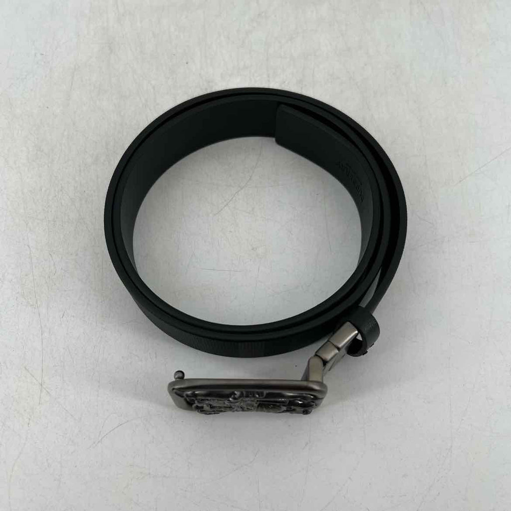 Burberry Belt "REVERSIBLE CHECK RIDER" New Black Size 32