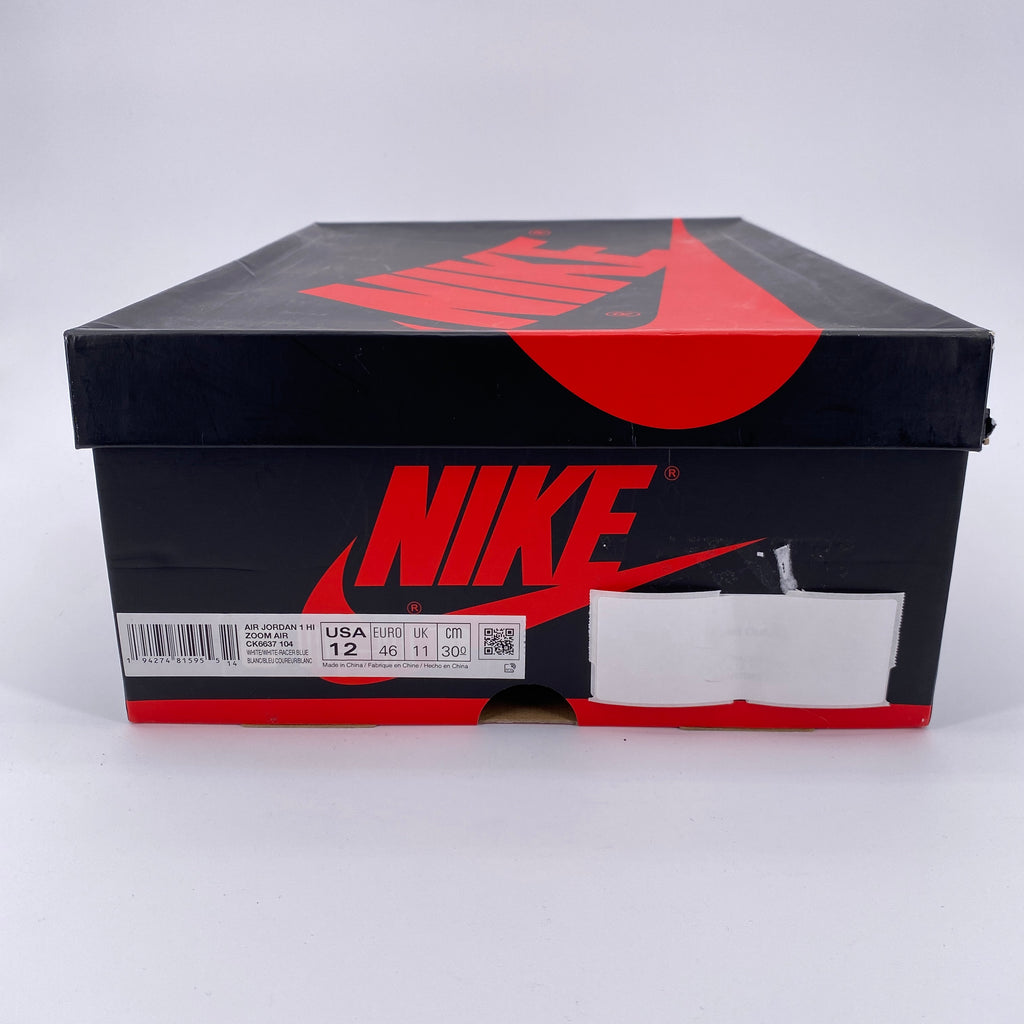 Air Jordan 1 High Zoom Air "Racer Blue" 2020 New Size 12