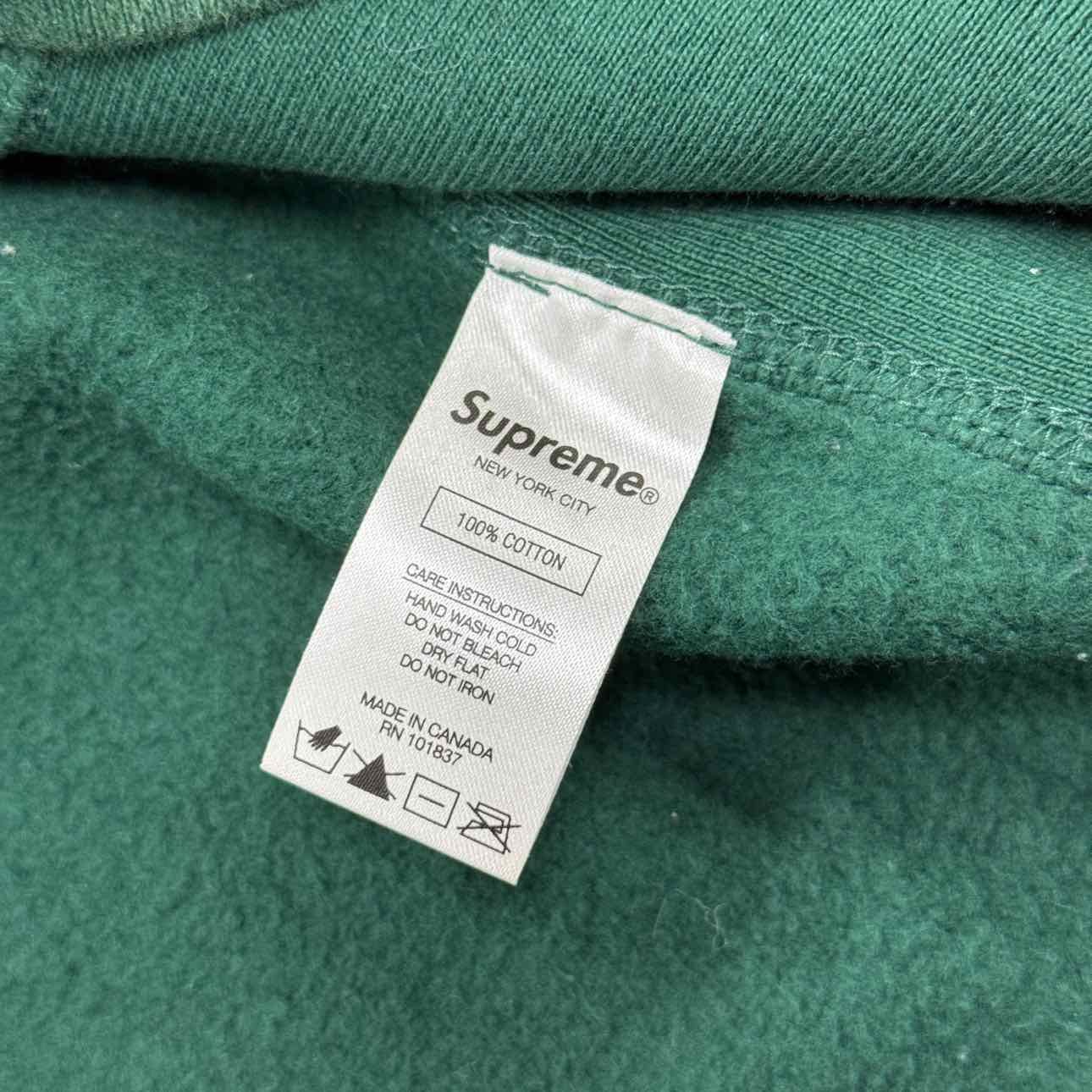 Supreme Hoodie &quot;VIPER&quot; Dark Green Used Size L
