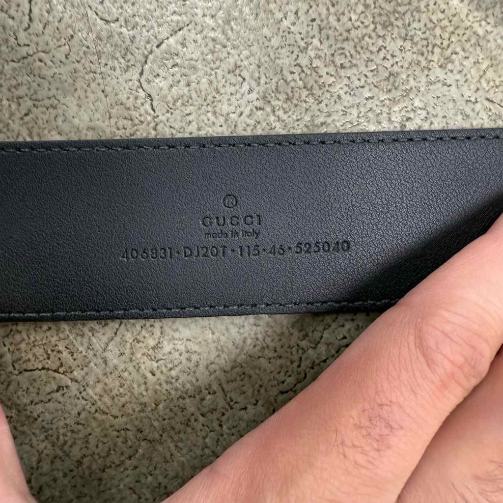 Gucci Belt "GOLD BUCKLE" Used Black Size 40