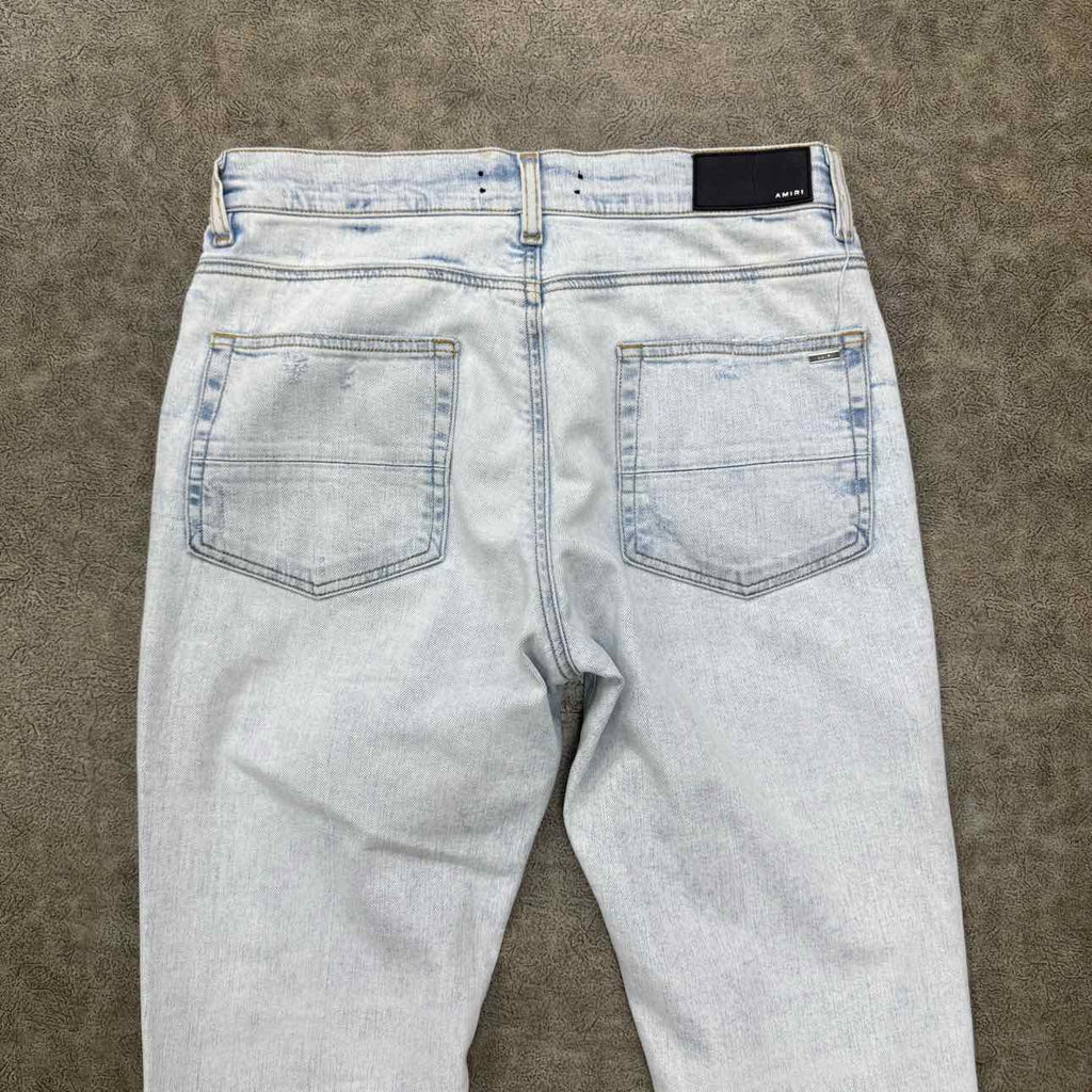 Amiri Jeans "COLLEGE LOGO" Blue Used Size 32