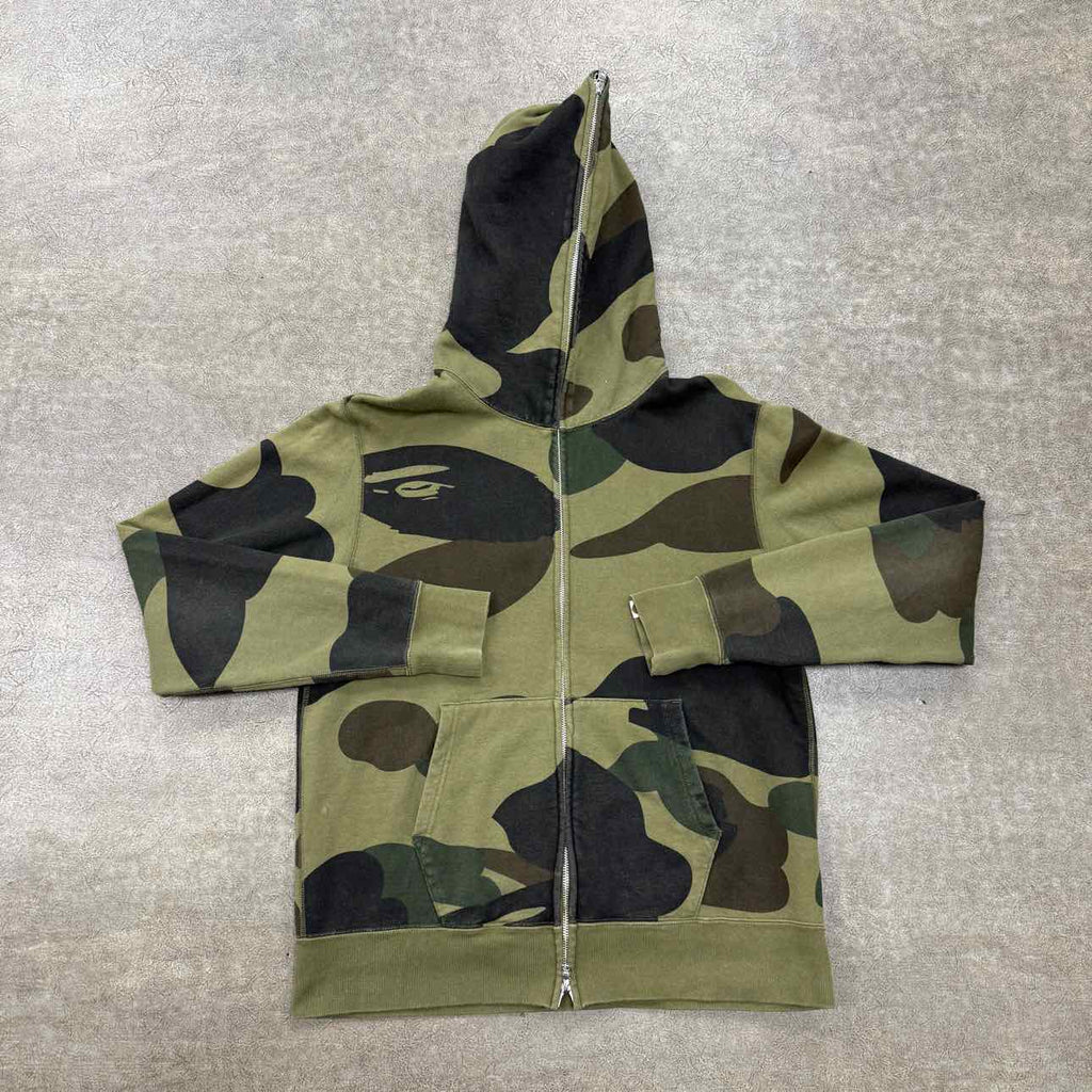 Bape Zip Up "BUSY WORKS" Camo Used Size L