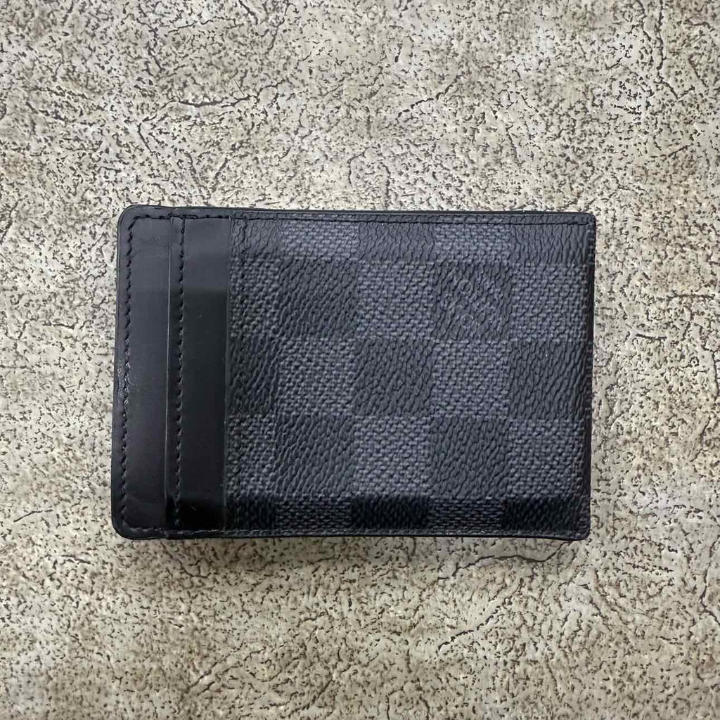 Louis Vuitton Wallet "MONEY CLIP" Used Black