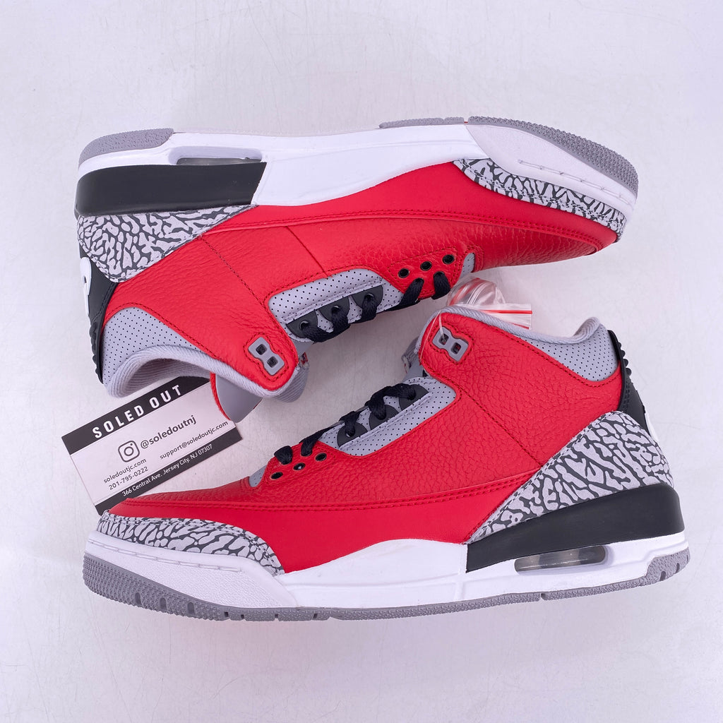 Air Jordan 3 Retro "Unite Fire Red" 2020 New Size 10