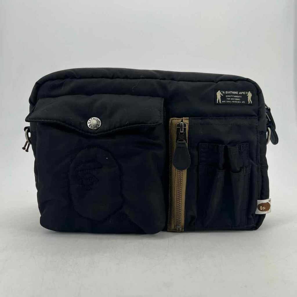 Bape Shoulder Bag "PADDED" Used Black Size OS