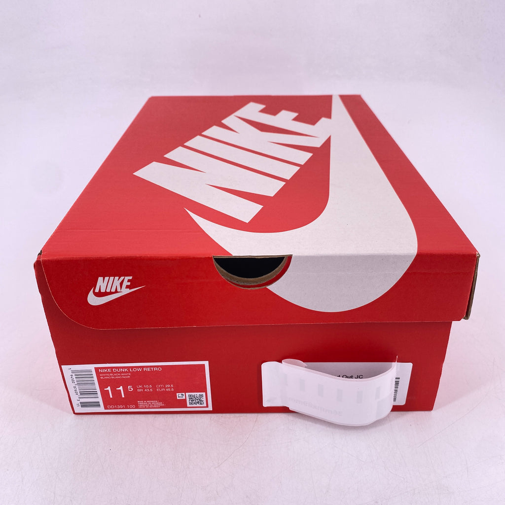 Nike Dunk Low Retro "Black White" 2021 New Size 11.5