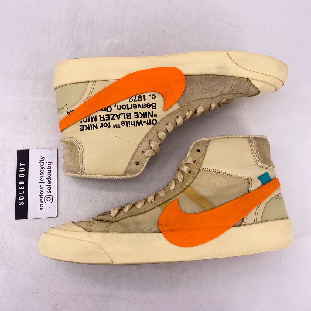 Nike Blazer Mid / OW "All Hallows Eve" 2018 Used Size 8.5