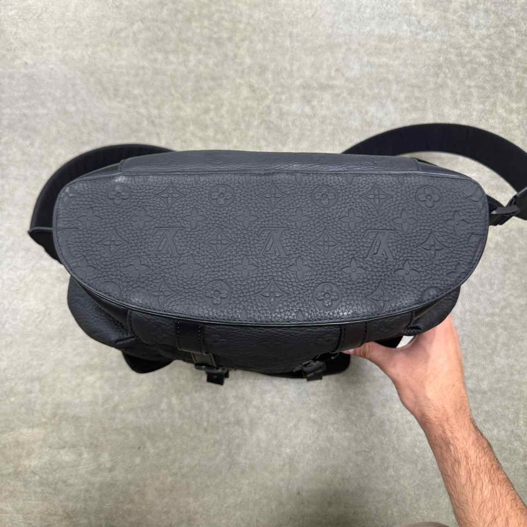 Louis Vuitton Backpack "CHRISTOPHER EMPREINTE" Used Black Size MM