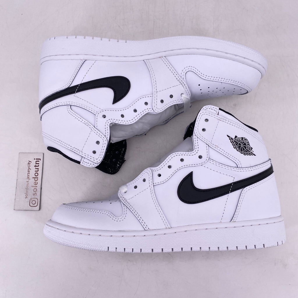 Air Jordan (GS) 1 Retro High OG "Ying Yang White" 2016 New Size 4Y
