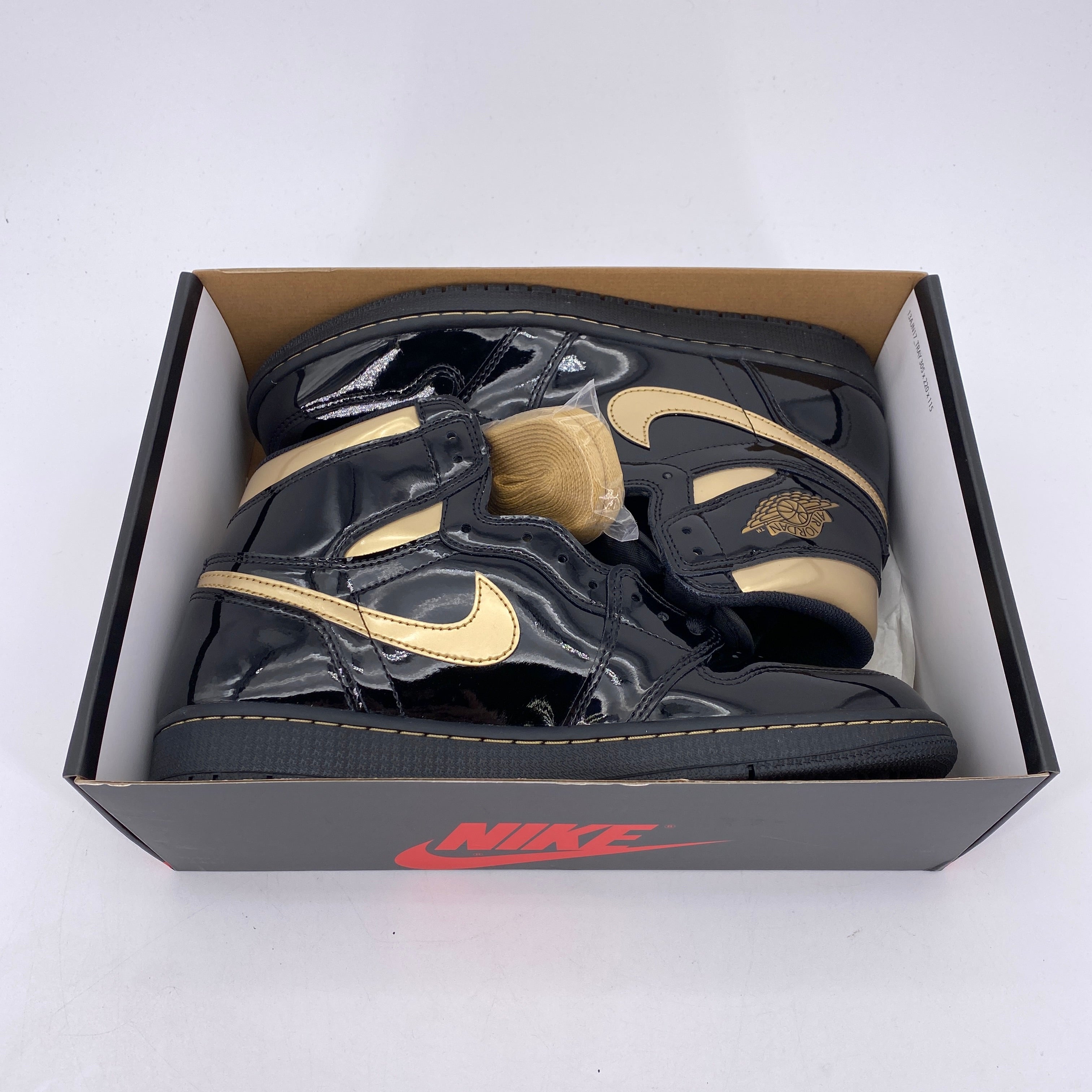 Air Jordan 1 Retro High OG "Black Metallic Gold" 2020 New Size 9.5
