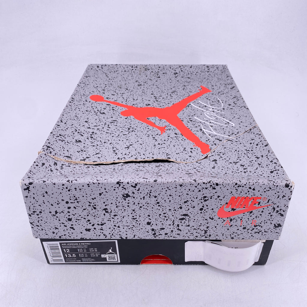 Air Jordan 4 Retro "Bred Reimagined" 2024 Used Size 12