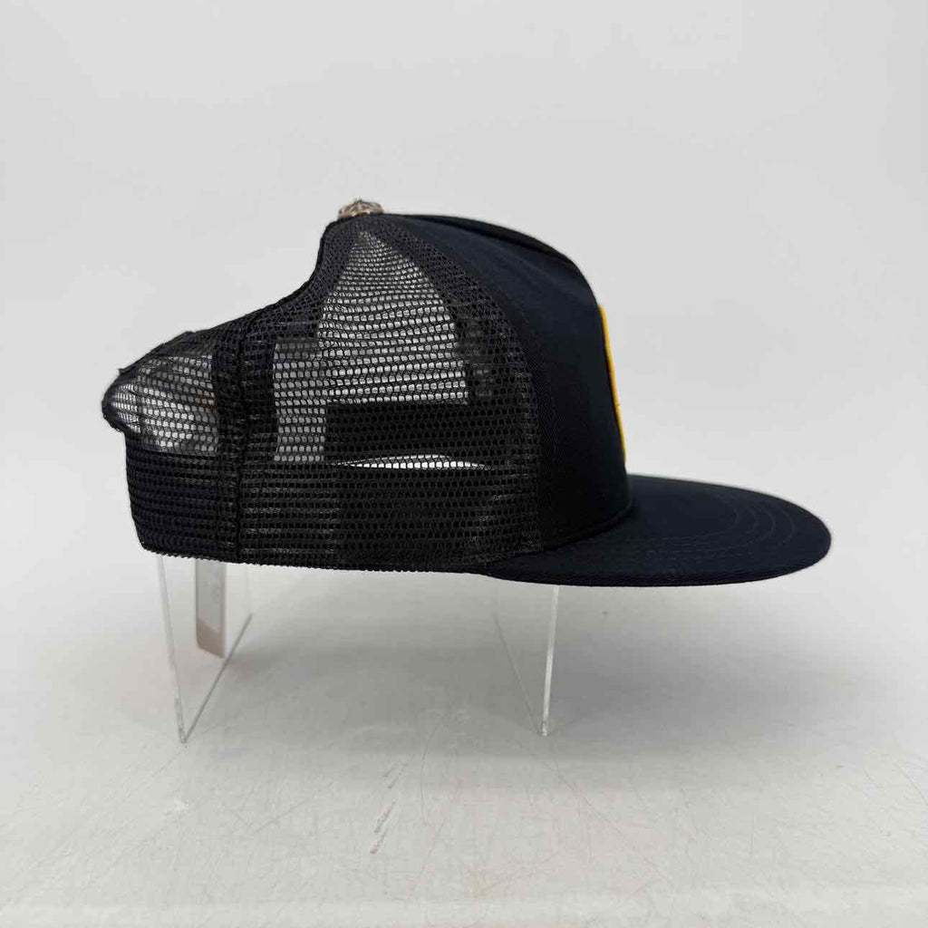 Chrome Hearts Trucker Hat "CROSS PLUS STAMP" New Black Size OS
