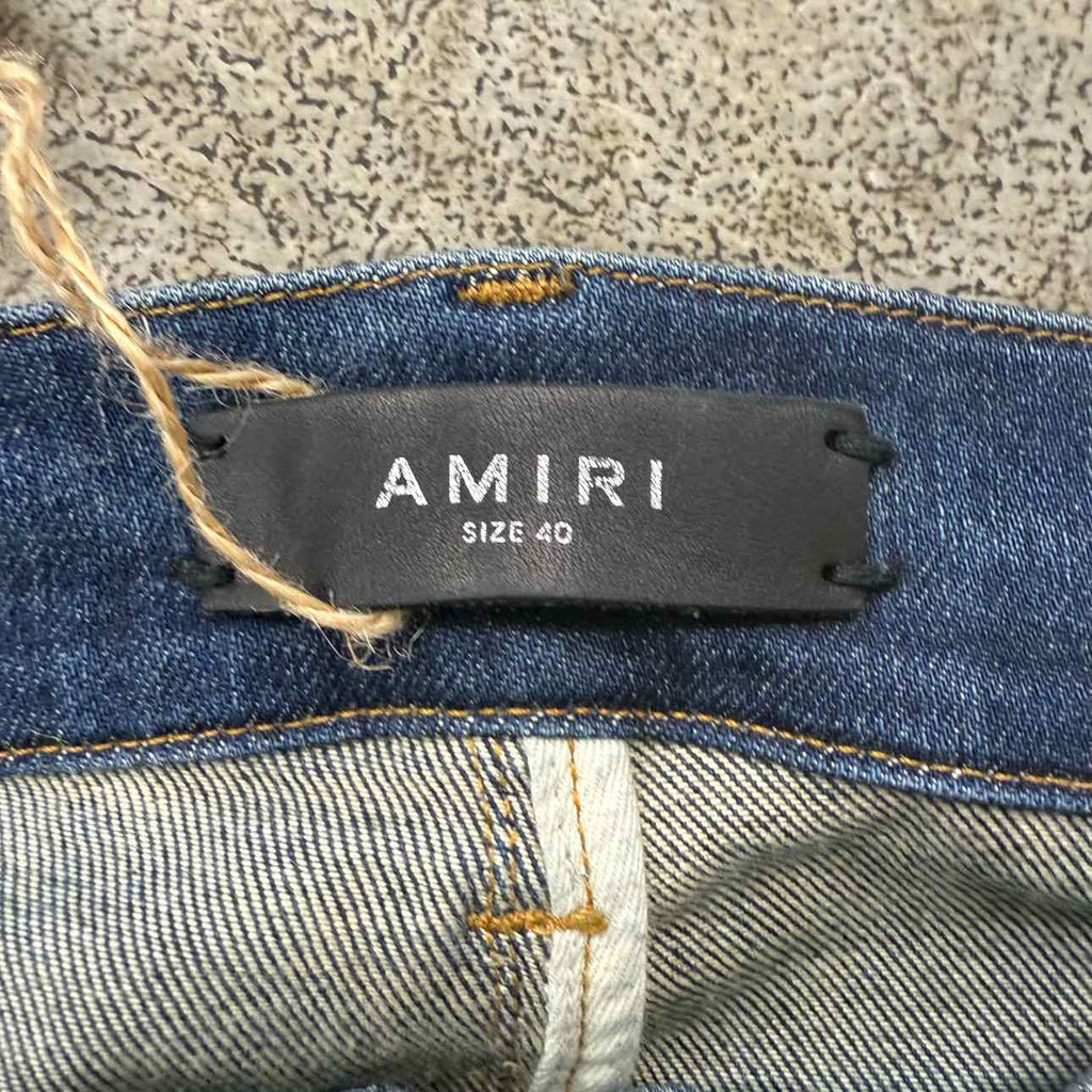 Amiri Jeans "OLD ENGLISH" Blue Used Size 40