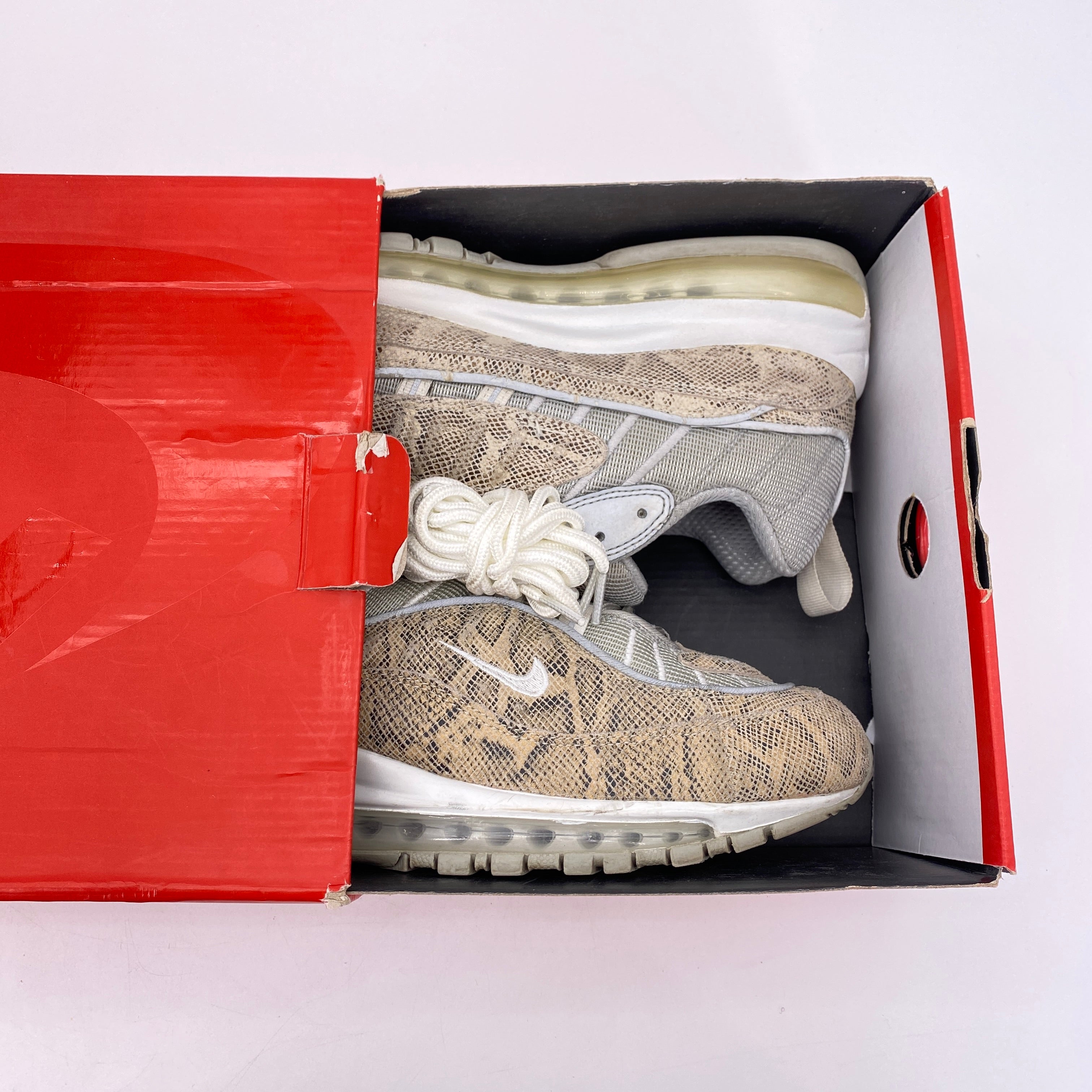 Nike Air Max 98 &quot;Supreme Snakeskin&quot; 2016 Used Size 10.5