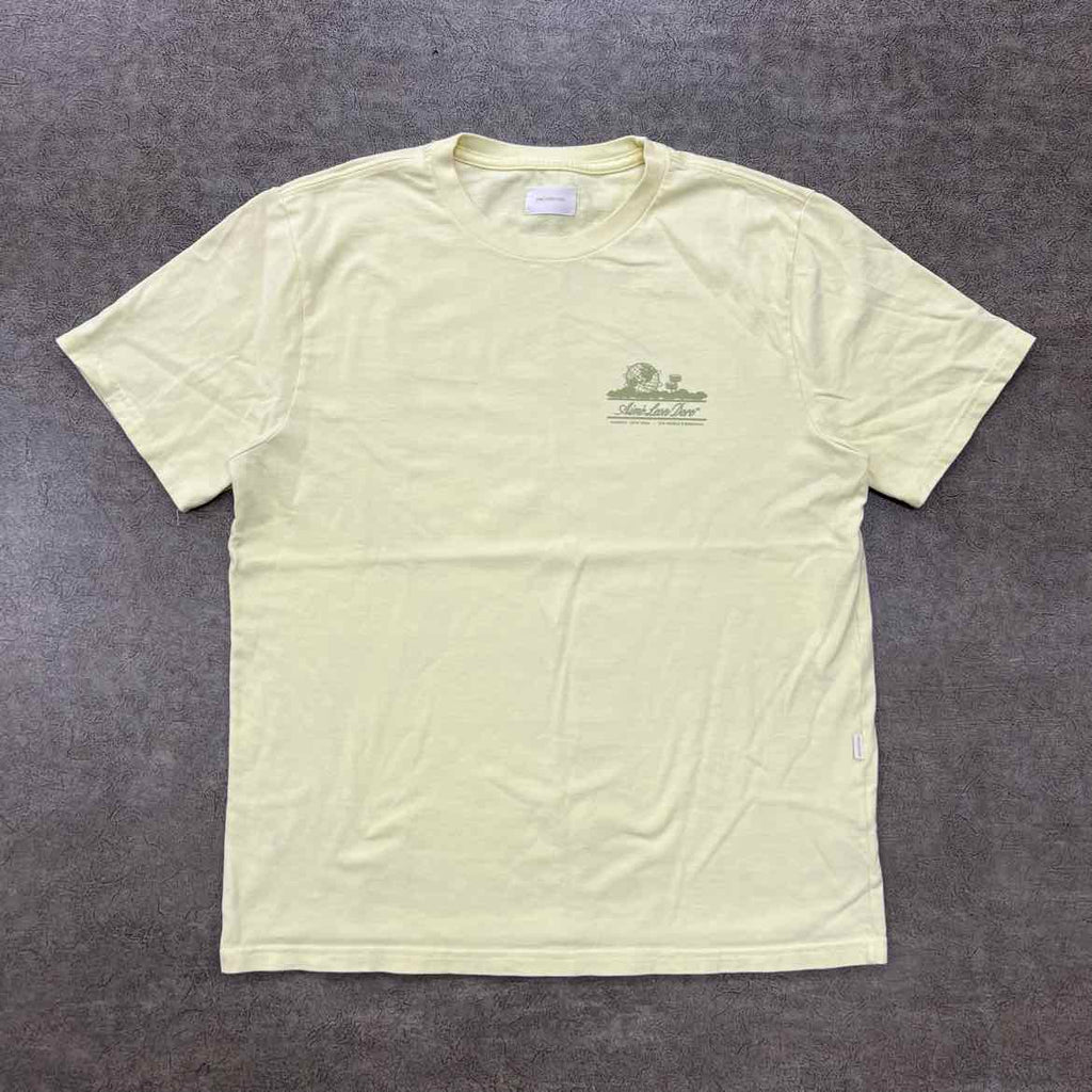 Aime Leon Dore T-Shirt "UNISPHERE" Yellow Used Size L