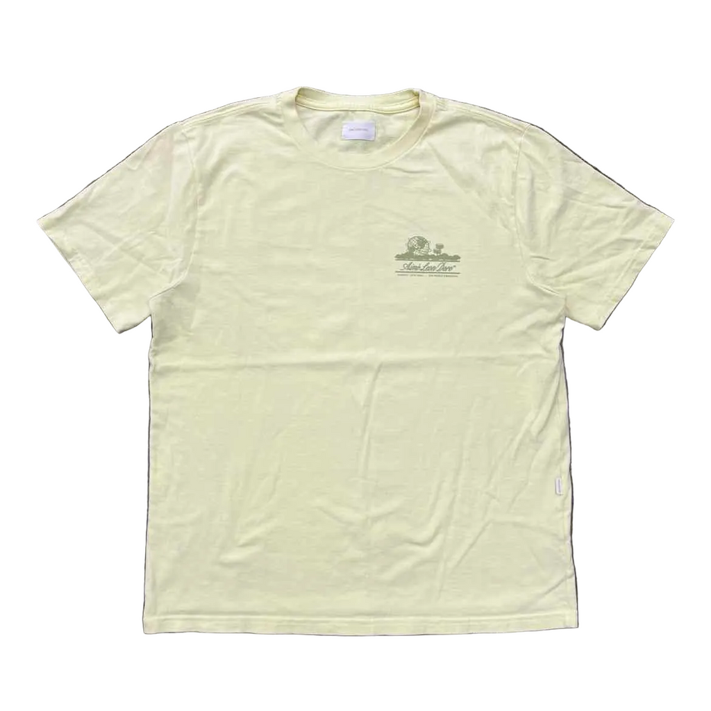 Aime Leon Dore T-Shirt "UNISPHERE" Yellow Used Size L