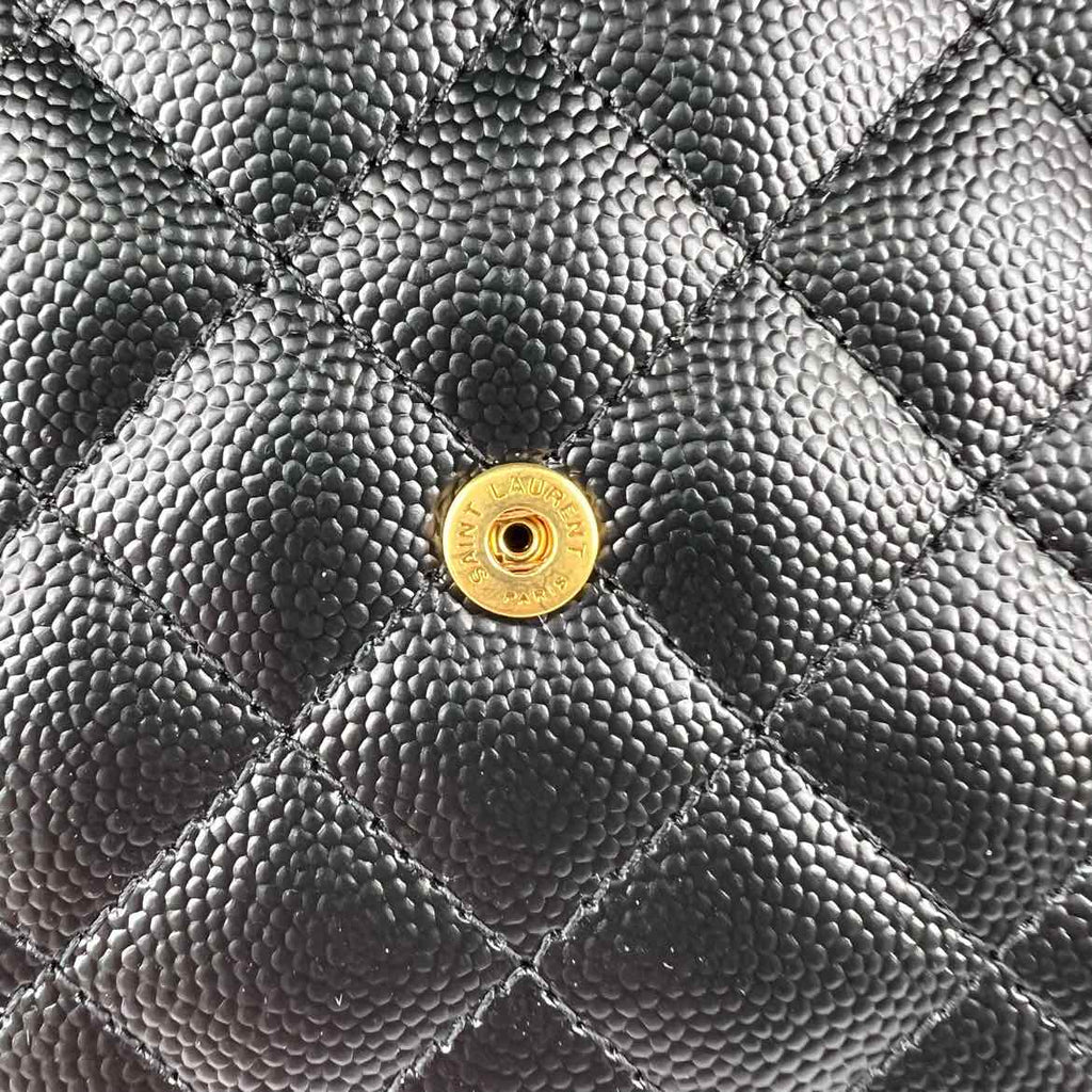 Saint Laurent Bag "QUILTED ENVELOPE FLAP" New Black